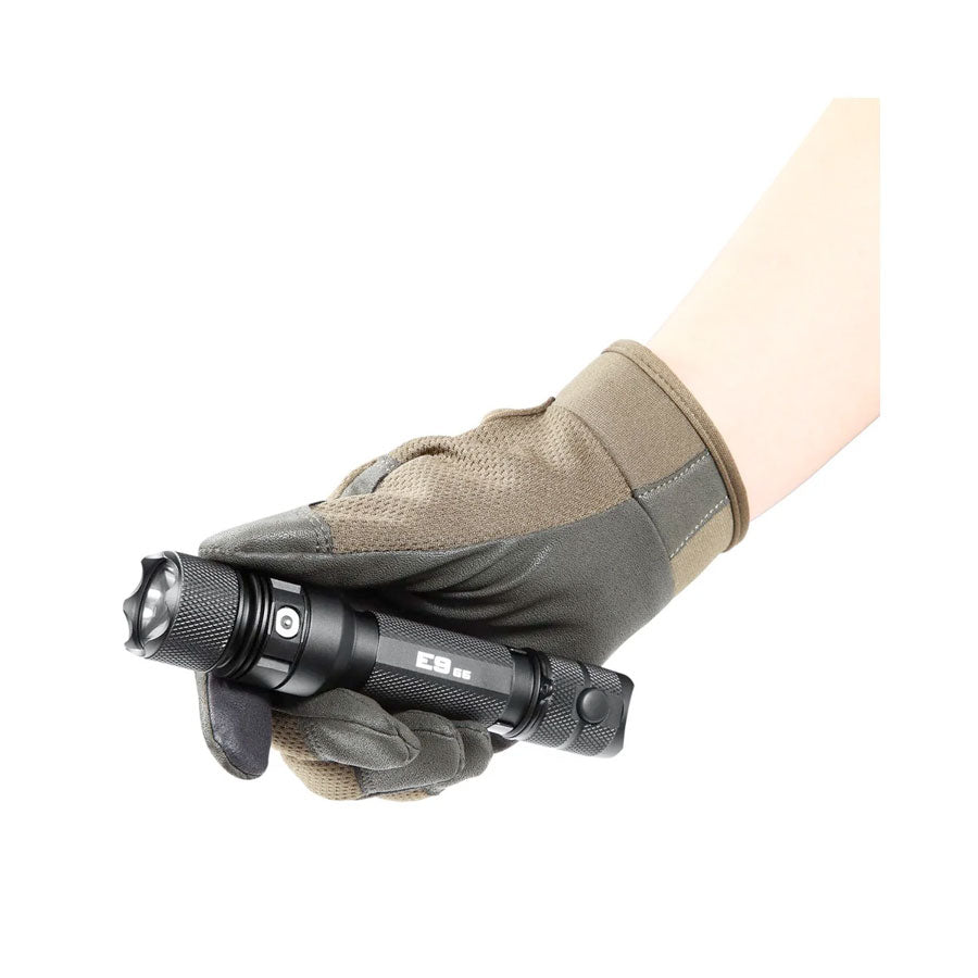 PowerTac E9 GEN5 Long Throw 3,000 Lumen Tactical EDC Flashlight