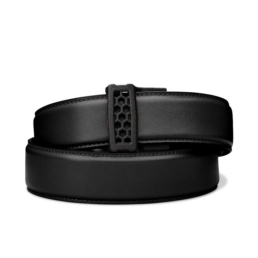 KORE Essentials Black Leather Gun Belt 1.5" with X11 Black Buckle