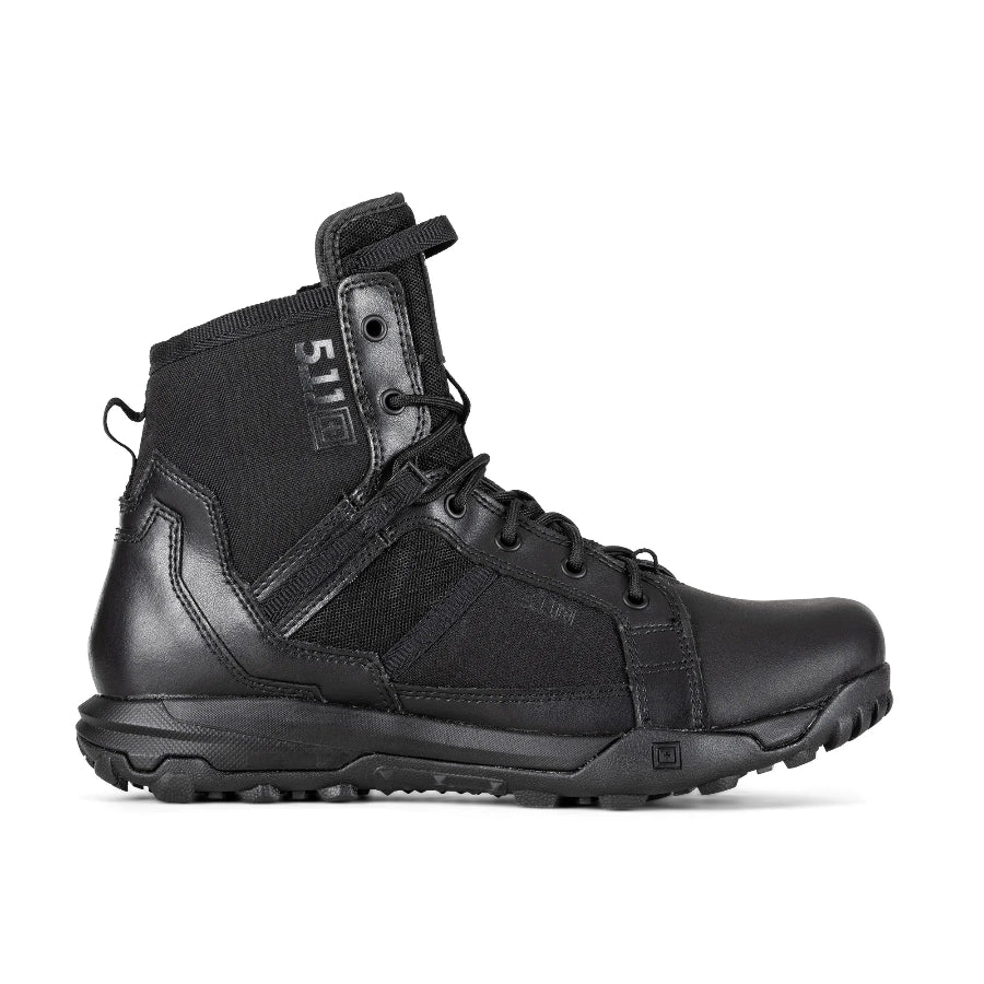 5.11 Tactical A/T 6&quot; Side Zip Boot Black Regular