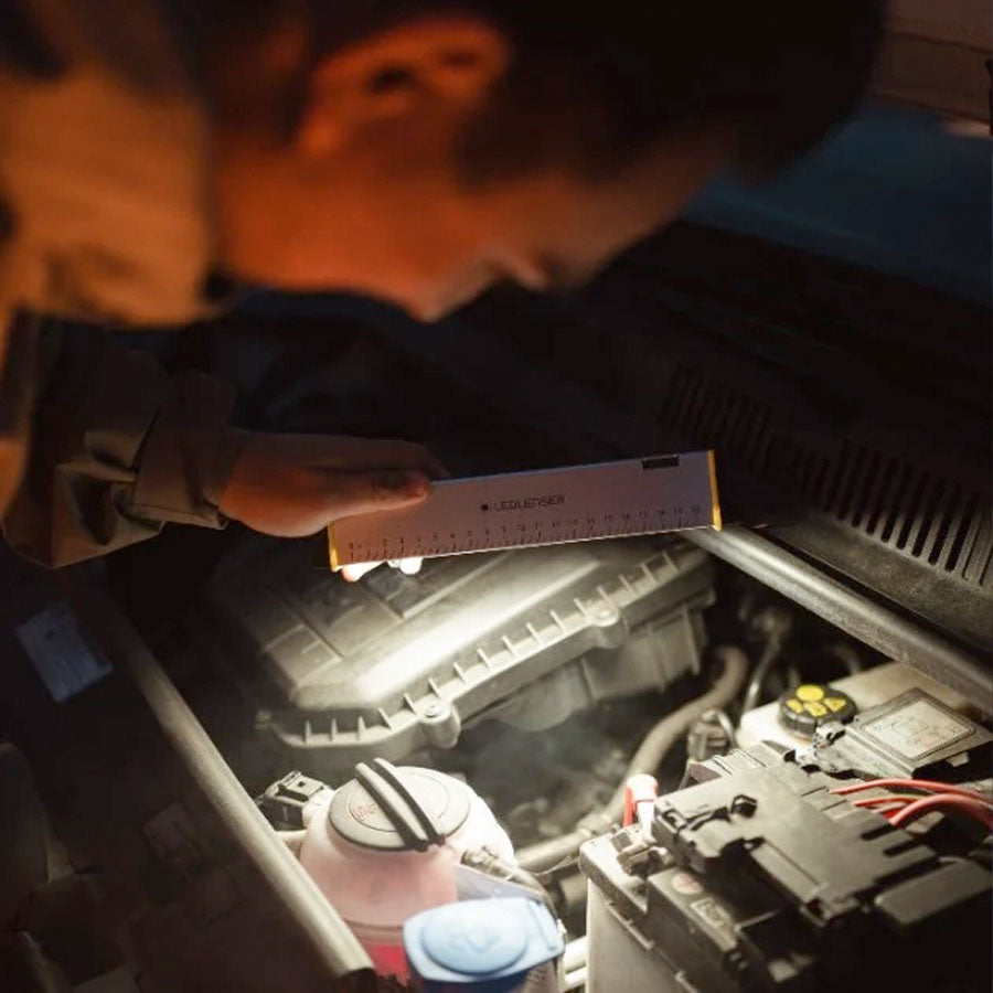 Ledlenser AF2R Work 1000 Lumens Rechargeable Multi-Positional Light Integrated Ruler &amp; Red Blink LED