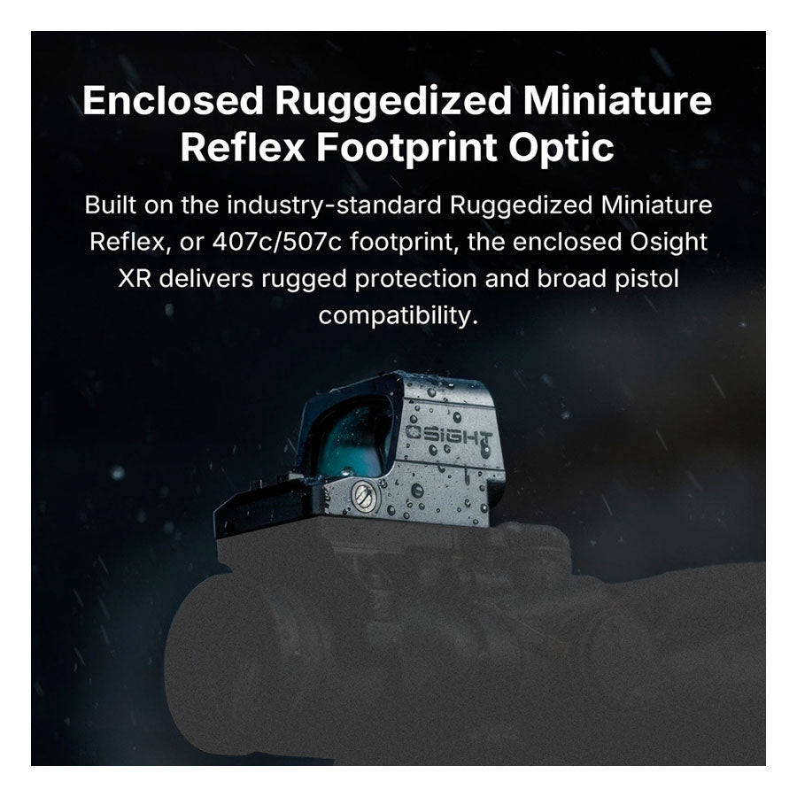 Olight Osight XR Enclosed Red Dot Sight with Ruggedized Miniature Reflex Footprint and 2/6+32 MOA Multi-Reticle System