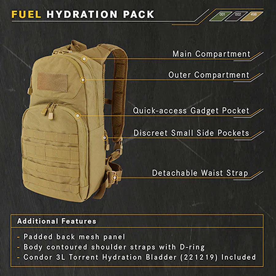 Condor Fuel Hydration Backpack 18L