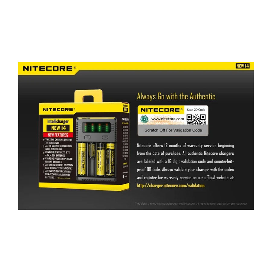 Nitecore Intellicharger i4 smart charger