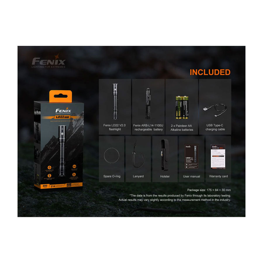 Fenix LD22 V2 Multi Use Flashlight