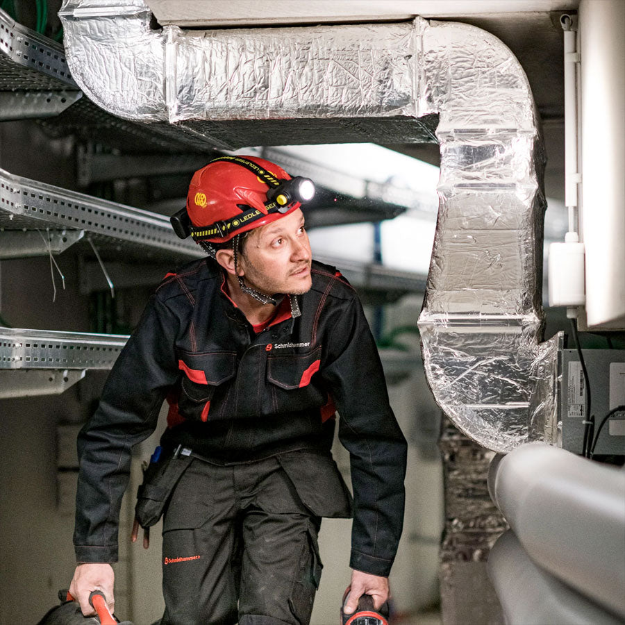 Ledlenser H15R Work 2500 Lumens Rechargeable Rugged IP67 90 CRI Stepless Light Dimmer Headlamp