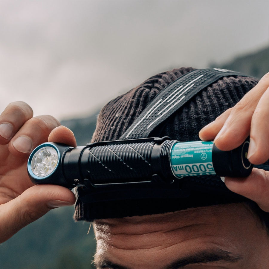 Olight Perun 3 Versatile Led Rechargeable Head Torch from Head to Hand