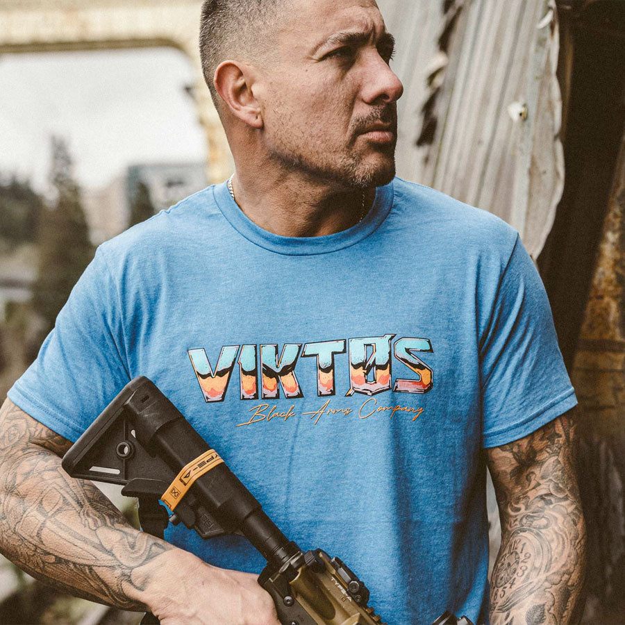 VIKTOS Eighty Four Tee Blue Heather