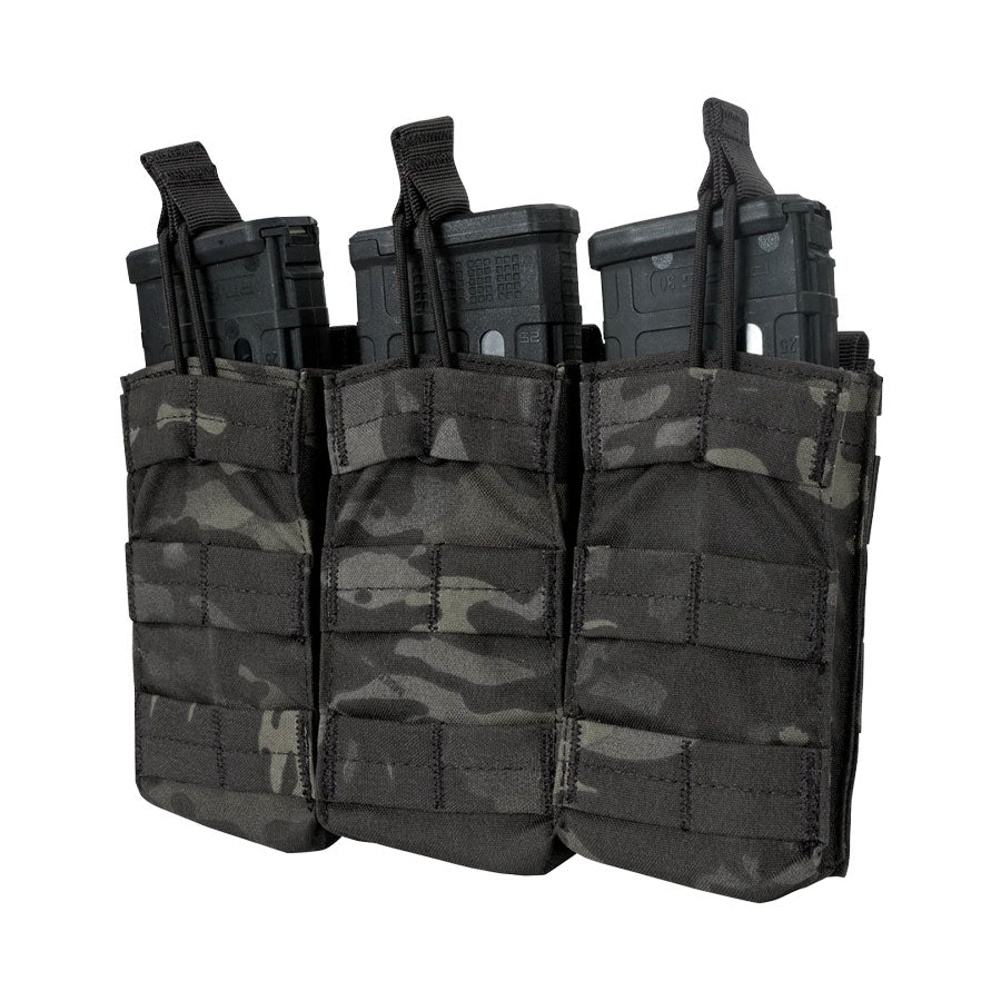 Condor Triple M4/M16 Open Top Mag Pouch Multicam Black
