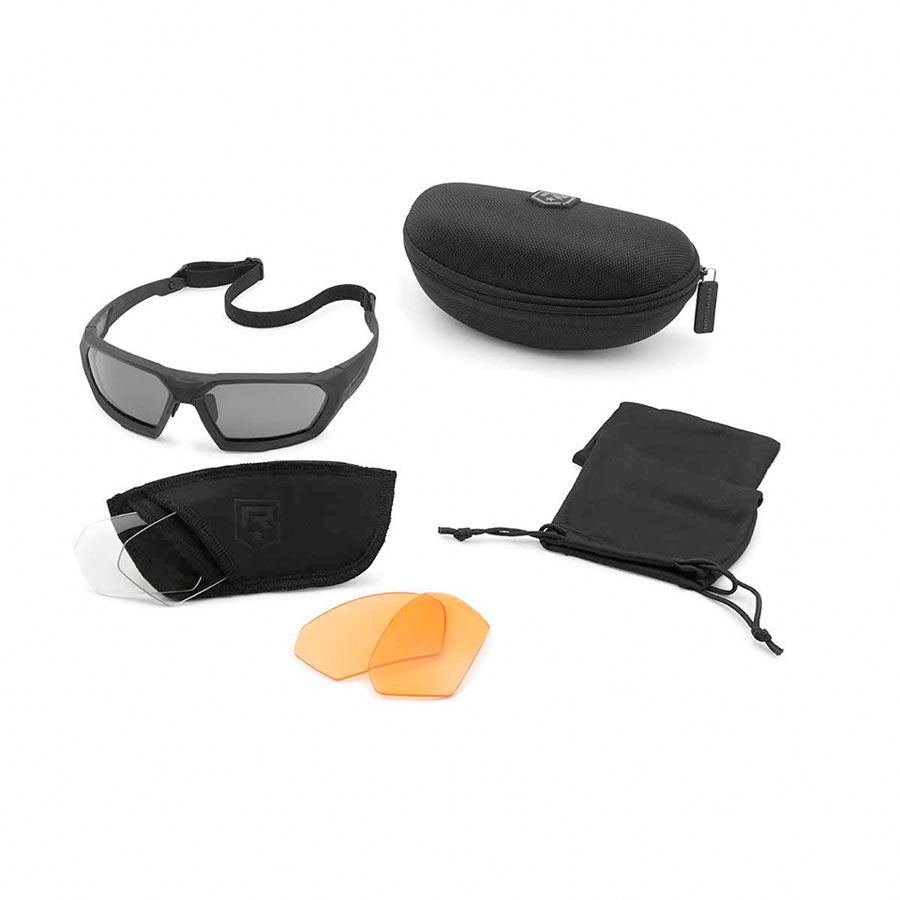 Revision ShadowStrike Ballistic Sunglasses 3 Lens Vermillion Kit
