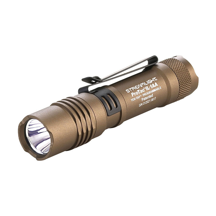 Streamlight ProTac 1L-1AA Dual Fuel 350-Lumen Compact Tactical Flashlight Coyote