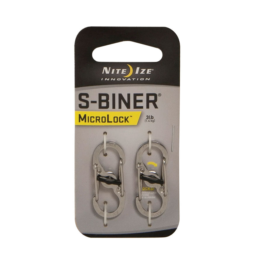 Nite Ize S-Biner MicroLock S/S - 2 Pack