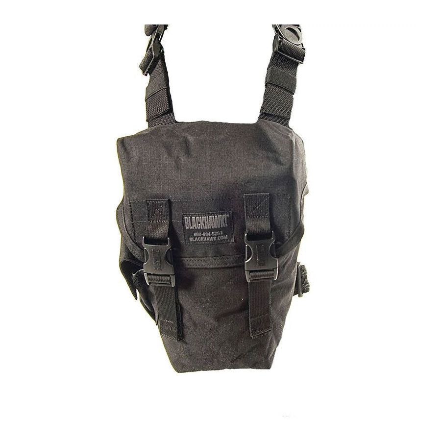 Blackhawk Omega Elite Drop Leg Gas Mask Pouch Black