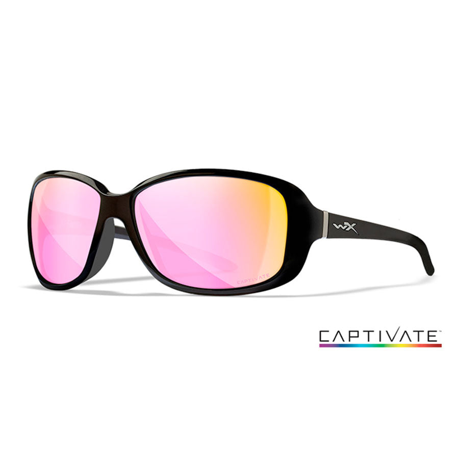 Wiley X Affinity Captivate Polarised Rose Gold Lens with Matte Black Frame