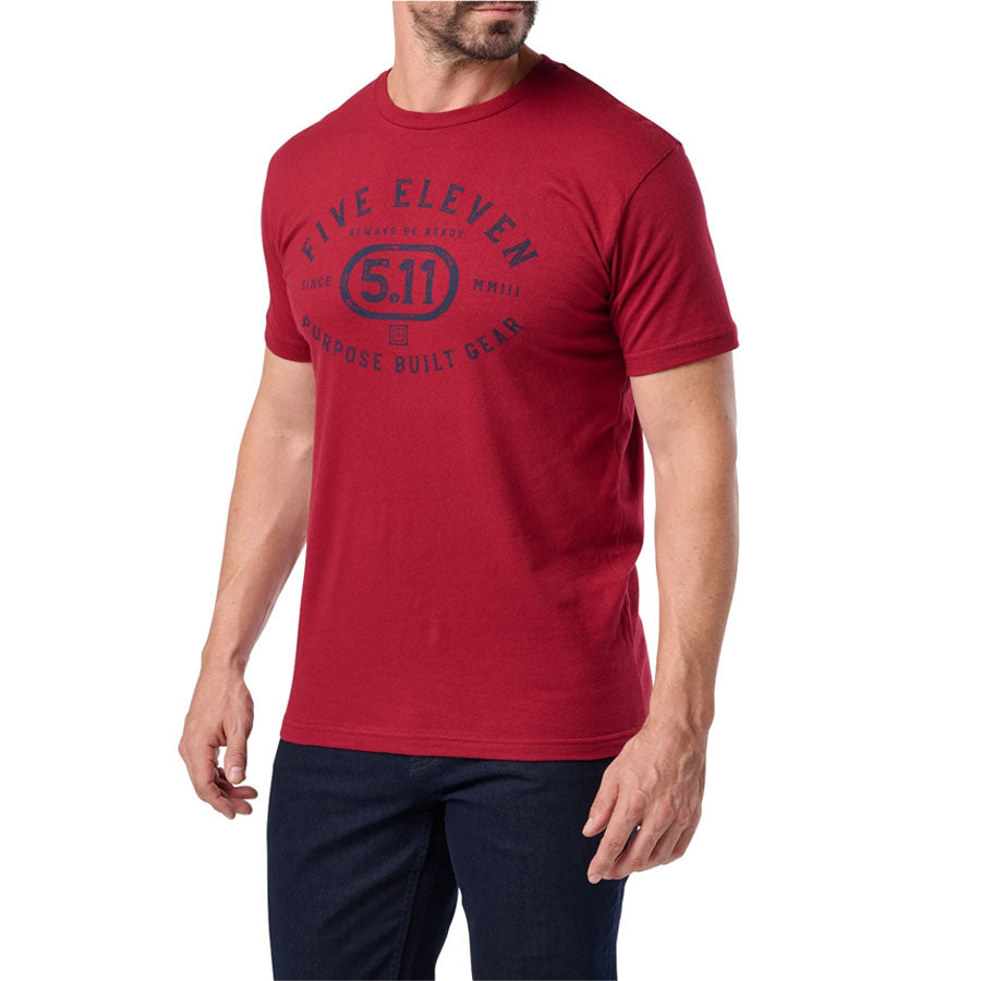 5.11 Tactical Purpose Crest Tee Cardinal
