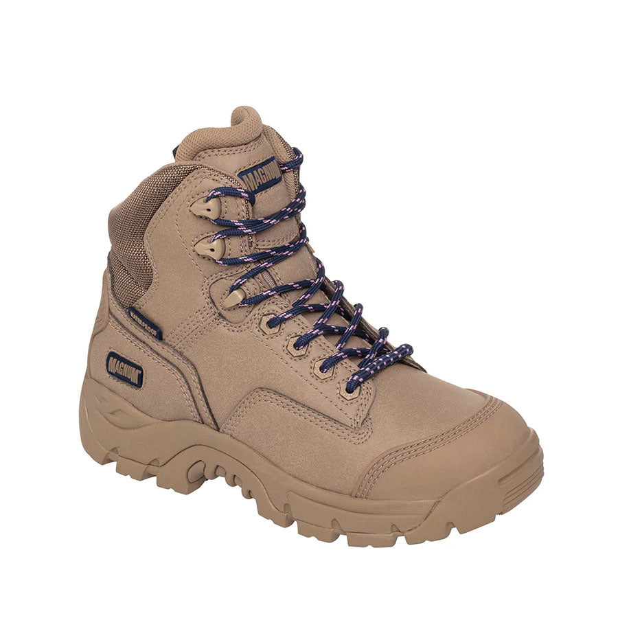 Magnum Womens Precision Max Side Zip Composite Toe Waterproof I-shield  - Stone