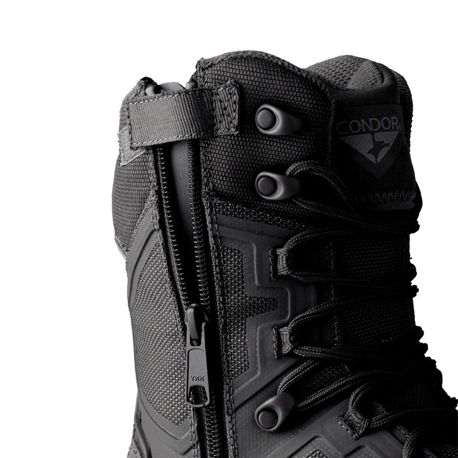 Condor Brigade 8" Tactical Boots - Zip Black