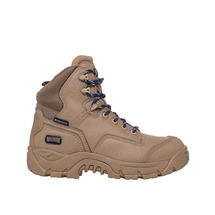 Magnum Womens Precision Max Side Zip Composite Toe Waterproof I-shield  - Stone