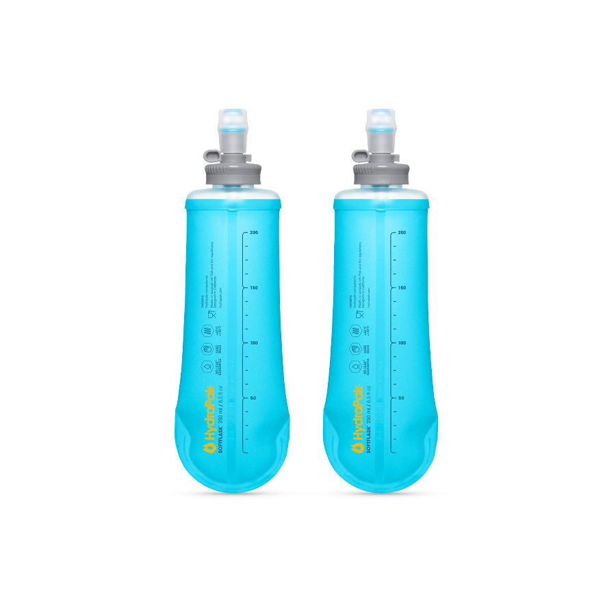Hydrapak SoftFlask 250ML Reusable Nutrition Flask 2-Pack
