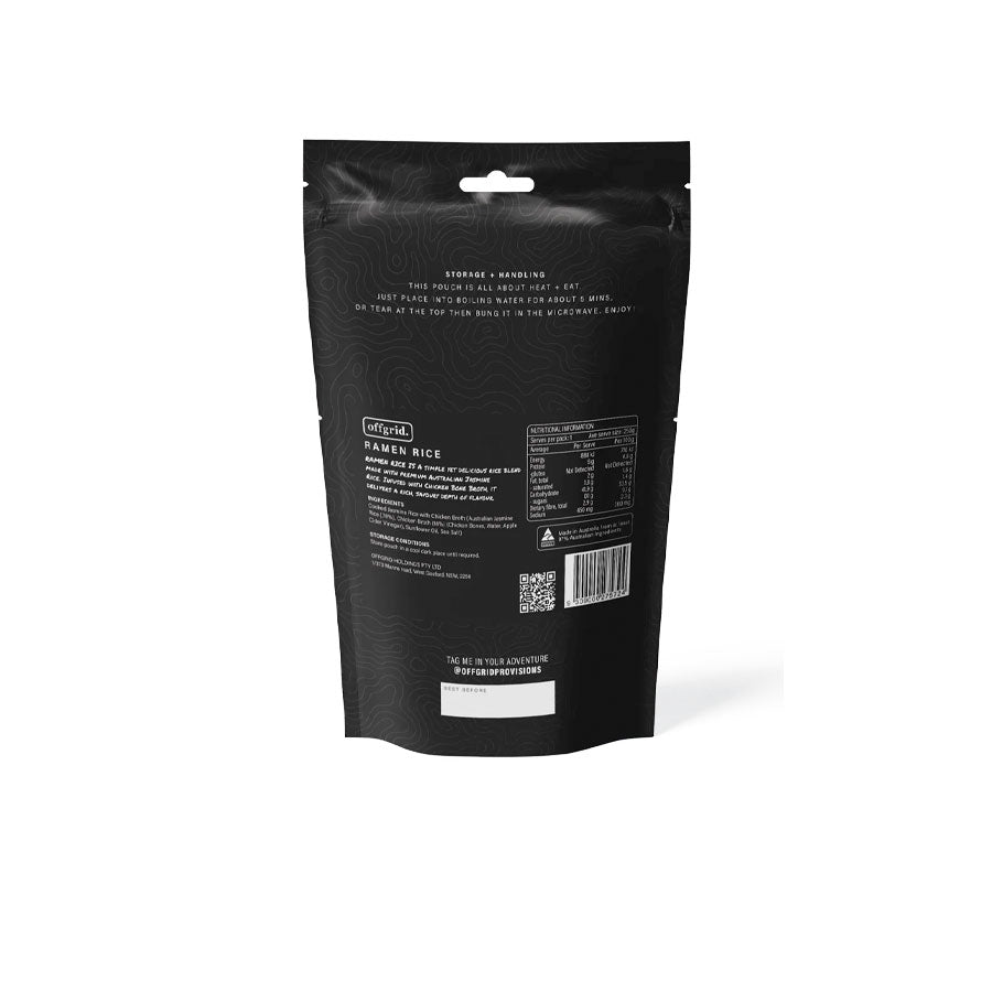 Offgrid Provisions Ramen Rice - Shelf Stable Meal