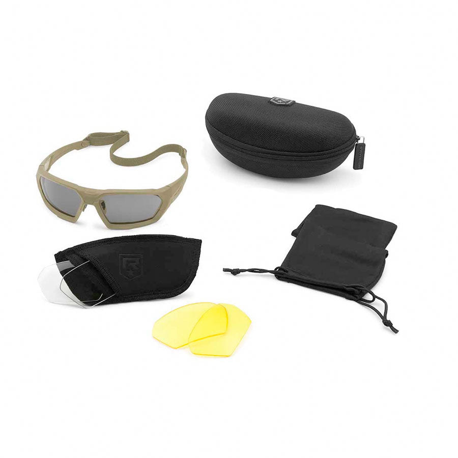 Revision ShadowStrike Ballistic Sunglasses 3 Lens Yellow Kit