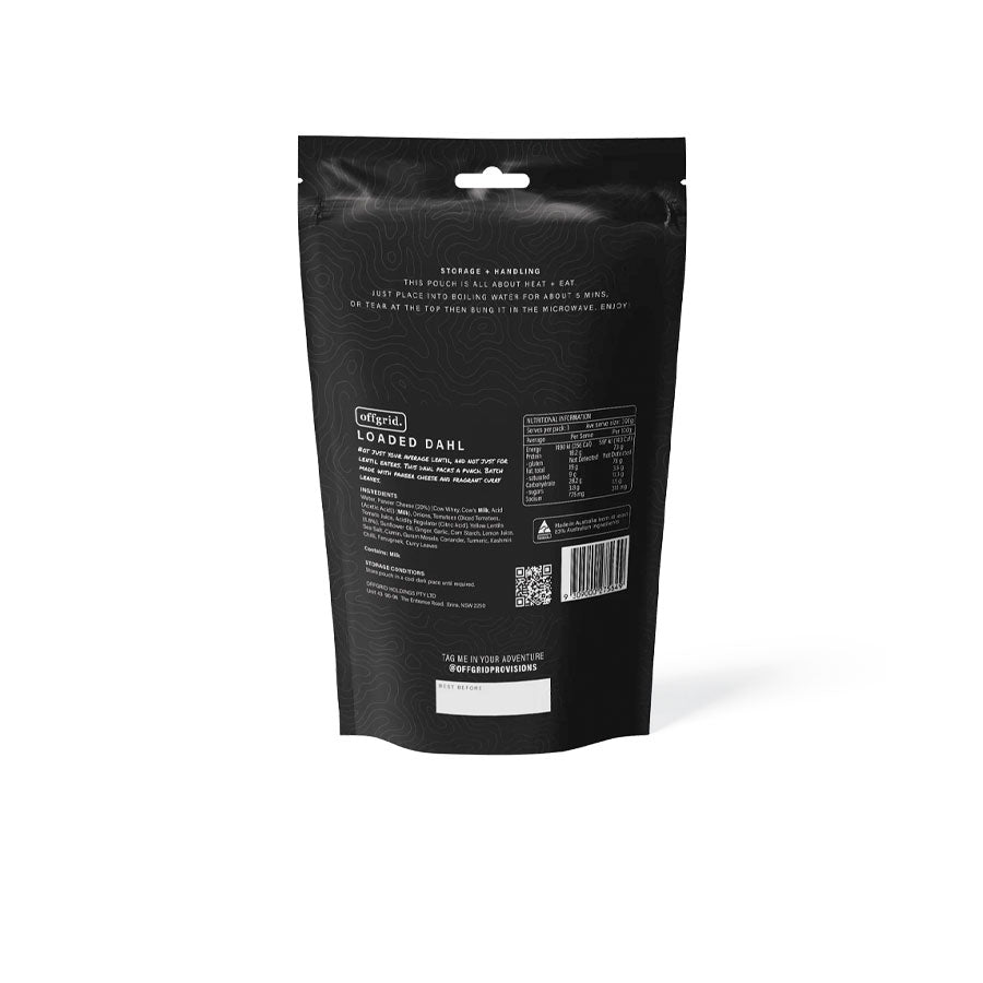 Offgrid Provisions Loaded Dahl - Shelf Stable Meal