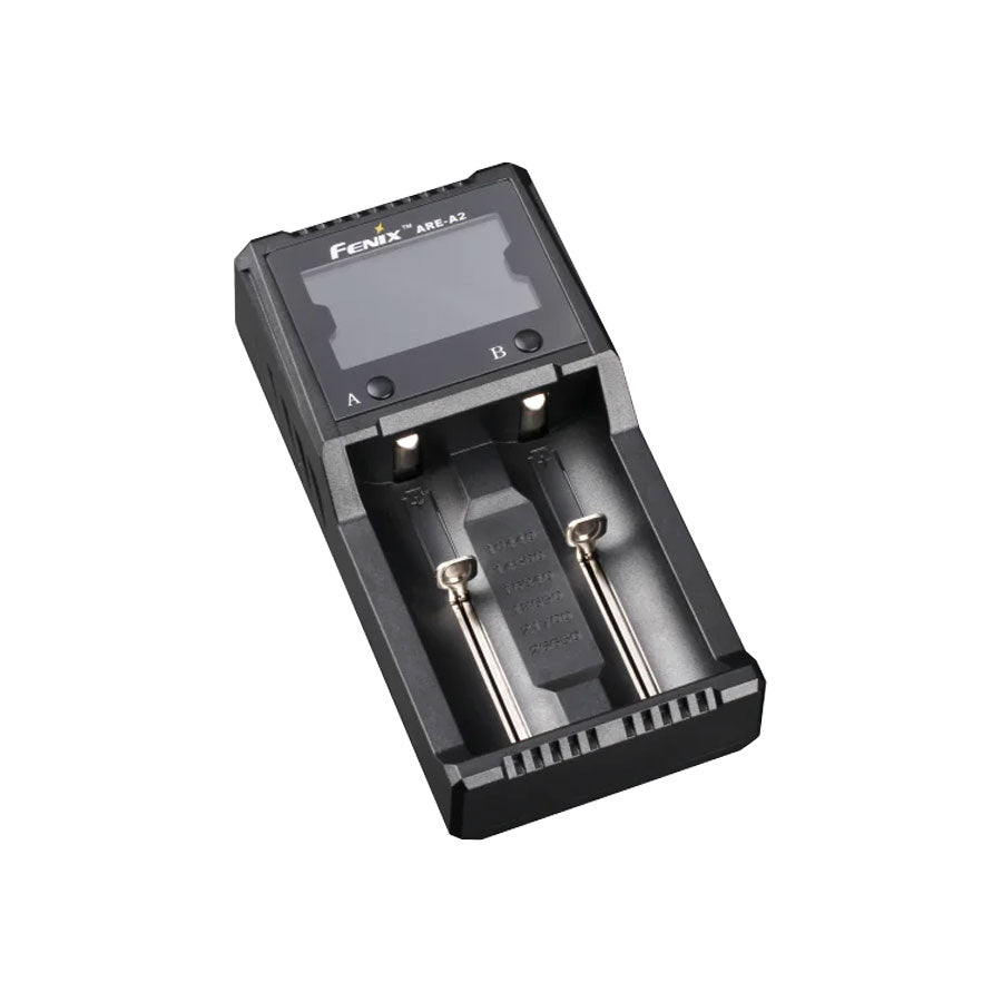 Fenix Flashlights Digital Smart Charger 2 Bay Black ARE-A2