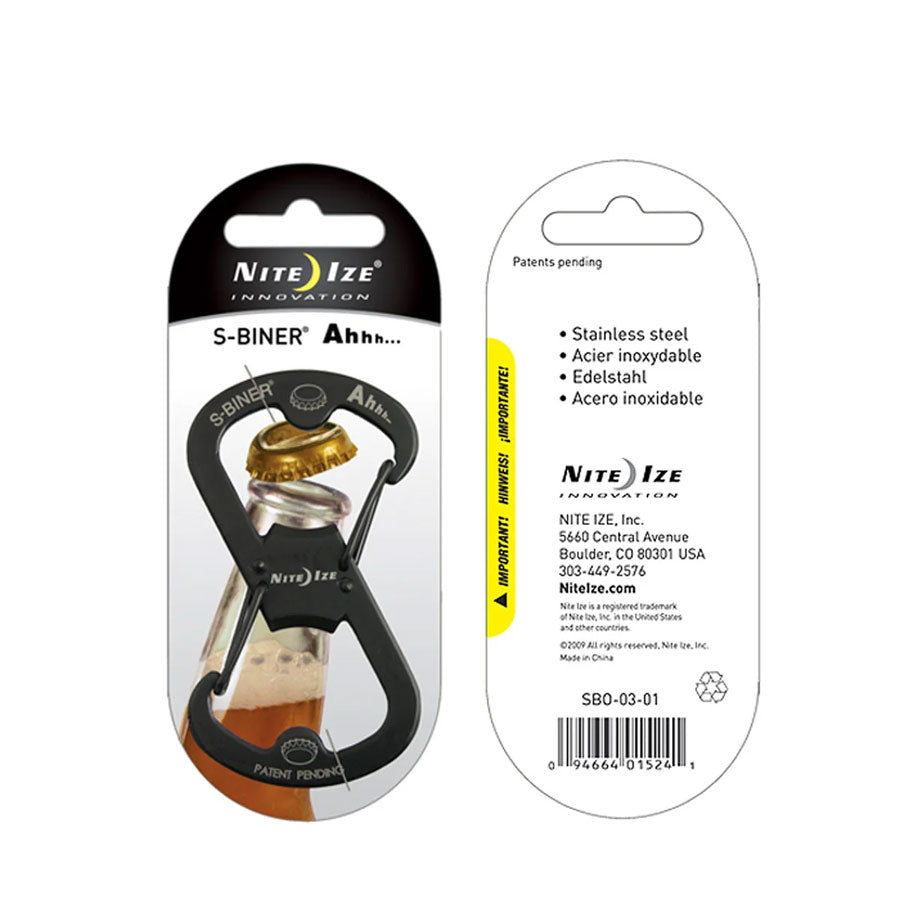 Nite Ize S-Biner Ahhh Stainless Bottle Opener