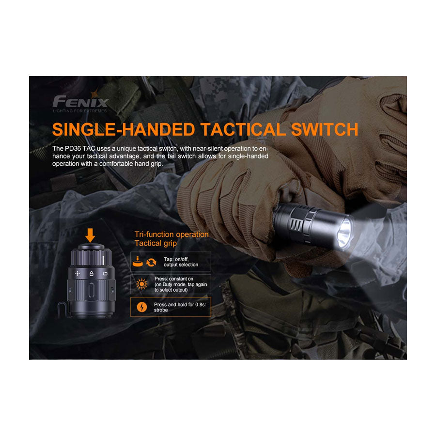 Fenix PD36 TAC 3000 Lumen Flashlight