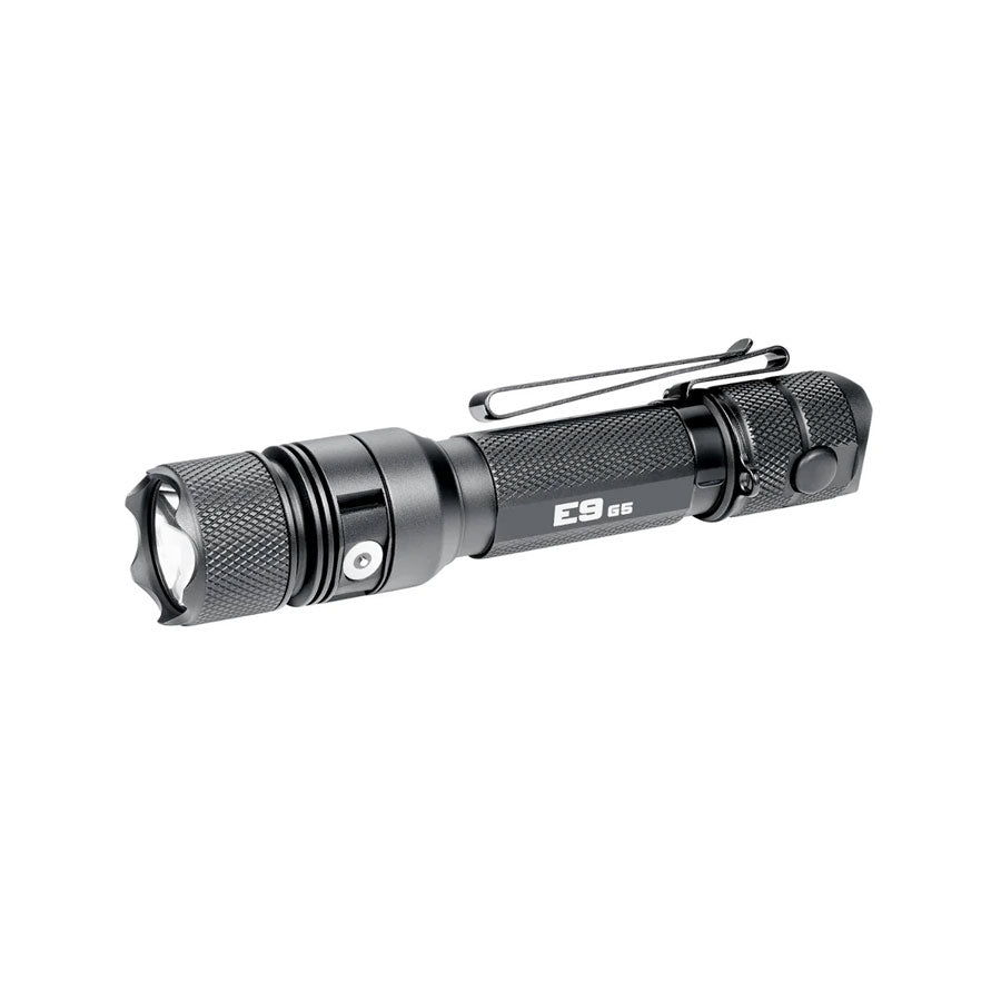 PowerTac E9 GEN5 Long Throw 3,000 Lumen Tactical EDC Flashlight