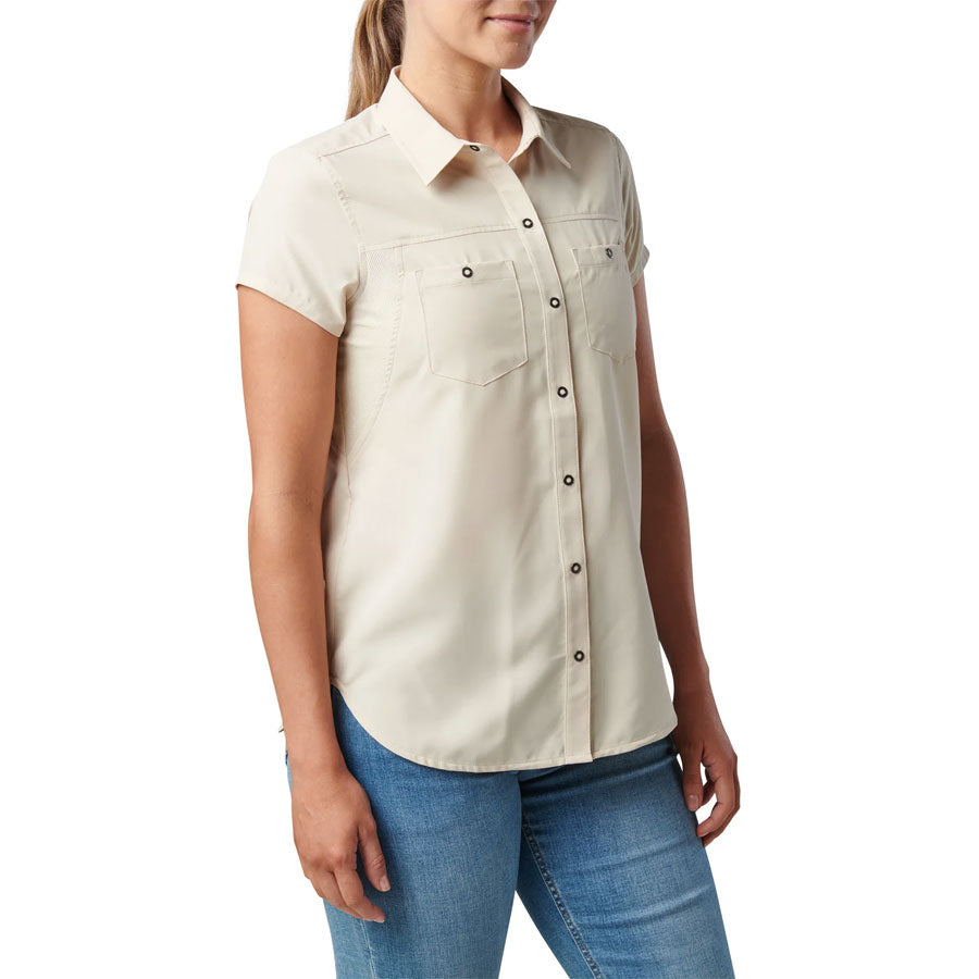 5.11 Tactical Women's Marksman Short Sleeve Shirt - Vanilla