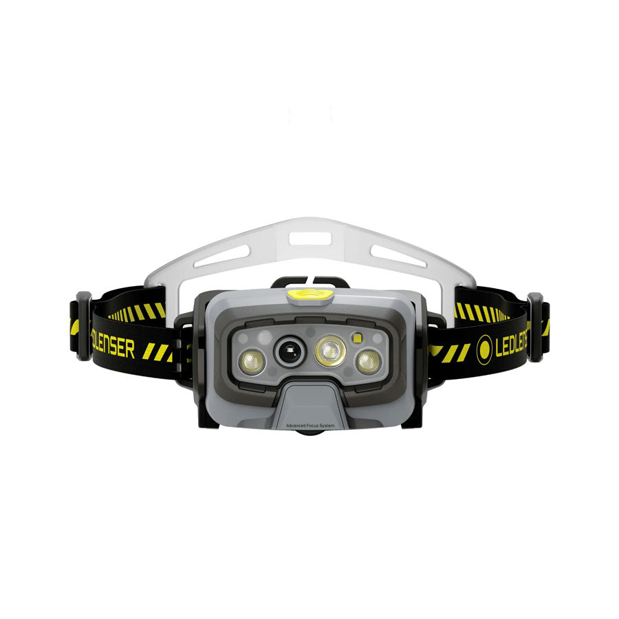 Ledlenser HF8R Work 1600 Lumens Rechargeable IP68 Adaptive Light Beam Technology Robust Headlamp Yellow