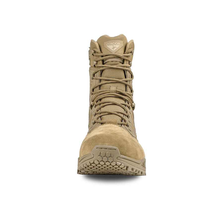Condor Brigade 8" Tactical Boots - Zip Coyote Brown