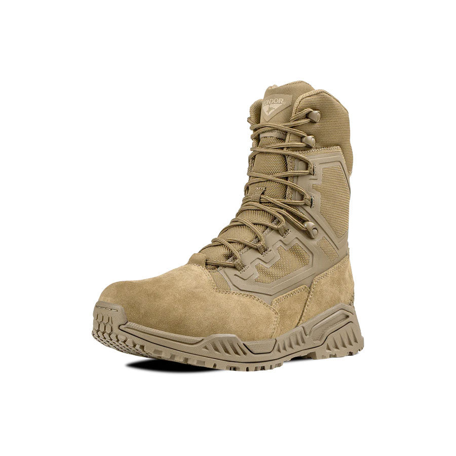 Condor Brigade 8" Tactical Boots - Zip Coyote Brown