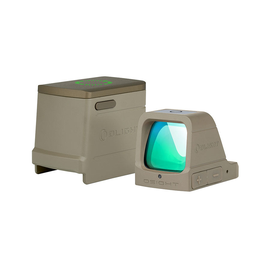 Olight Osight 3 MOA Rechargeable Dot Open Reflex Sight with Wireless Charging Cover