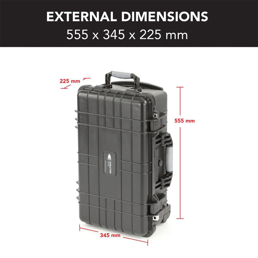 Evolution Gear HD Series Trolley Camera &amp; Drone Hard Case 5510 - Black