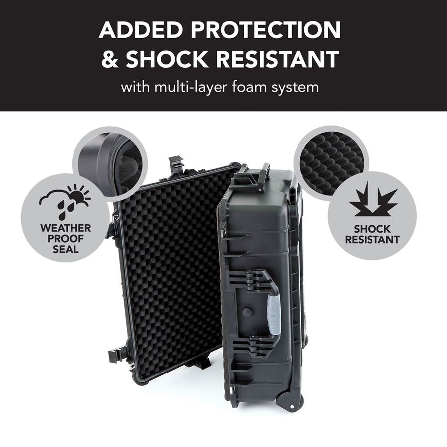 Evolution Gear Trolley Hard Case for Drones, Cameras & Sensitive Equipments 5525 - Black