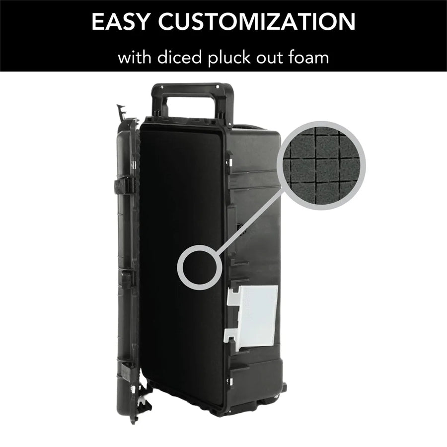 Evolution Gear 5540 Camera &amp; Drone Hard Trolley Case - Black