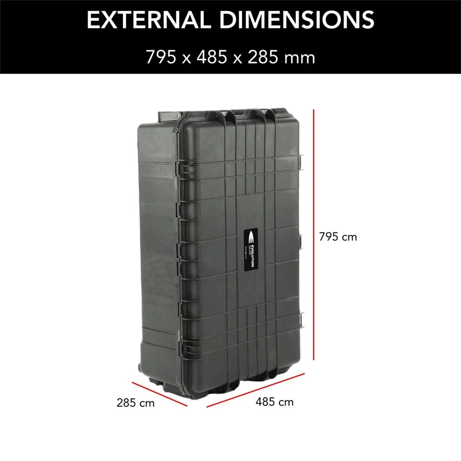 Evolution Gear 5540 Camera &amp; Drone Hard Trolley Case - Black