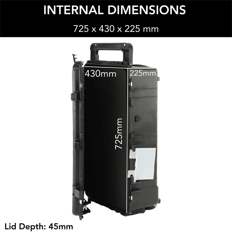 Evolution Gear 5540 Camera & Drone Hard Trolley Case - Black