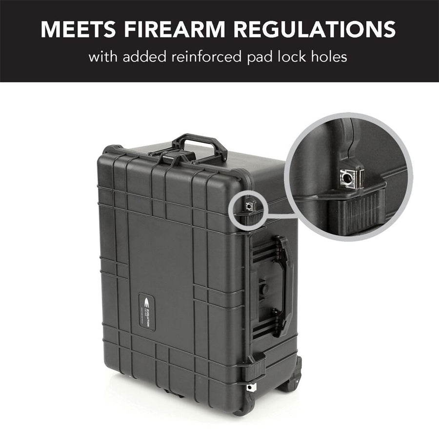 Evolution Gear HD Series Trolley Camera & Drone Hard Case 5550 - Black