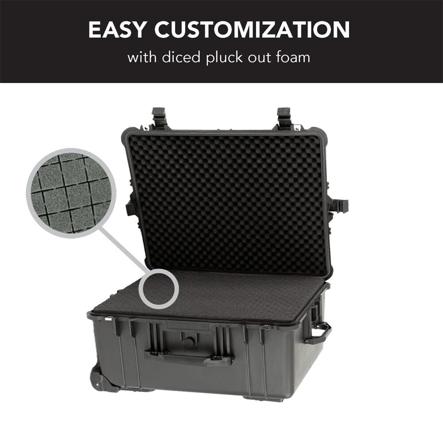Evolution Gear HD Series Trolley Camera & Drone Hard Case 5550 - Black