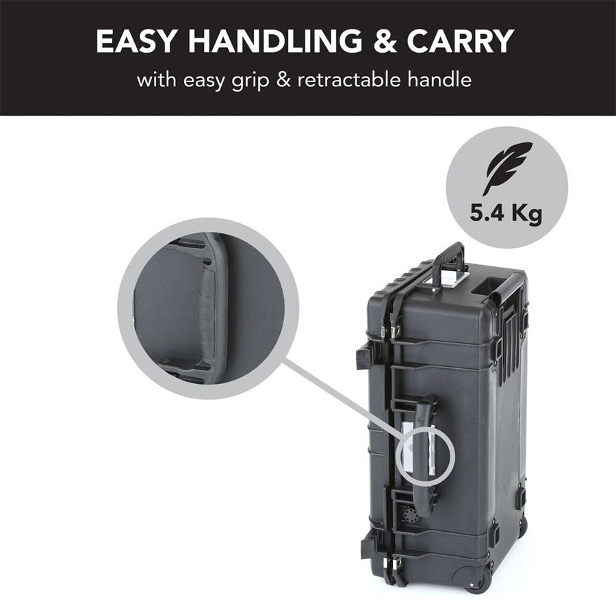 Evolution Gear 5610 Lite Series Trolley Hard Case in Black