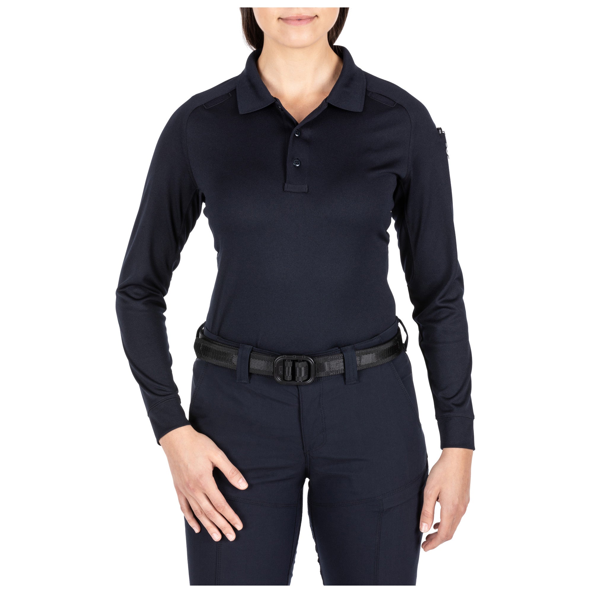 5.11 Tactical Women's Performance Long Sleeve Polo Dark Navy Tactical Gear Australia Supplier Distributor Dealer