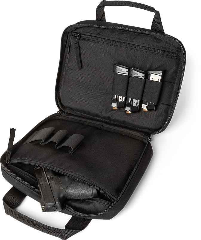 5.11 Double Pistol Case Bag Black Bags, Packs and Cases 5.11 Tactical Tactical Gear Supplier Tactical Distributors Australia