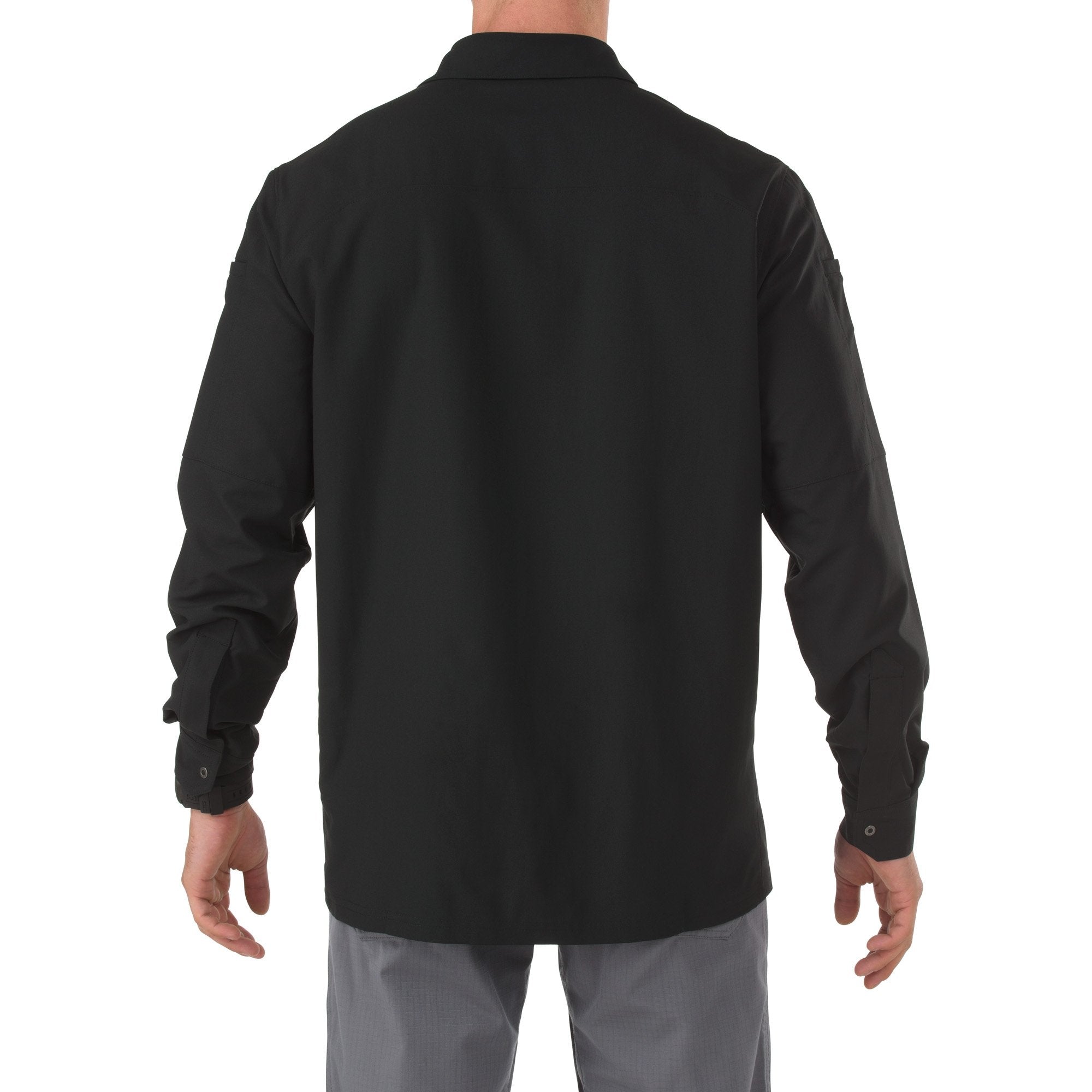 5.11 Freedom Flex Woven Long Sleeve Shirt Black Long Sleeve Shirts 5.11 Tactical Small Tactical Gear Supplier Tactical Distributors Australia