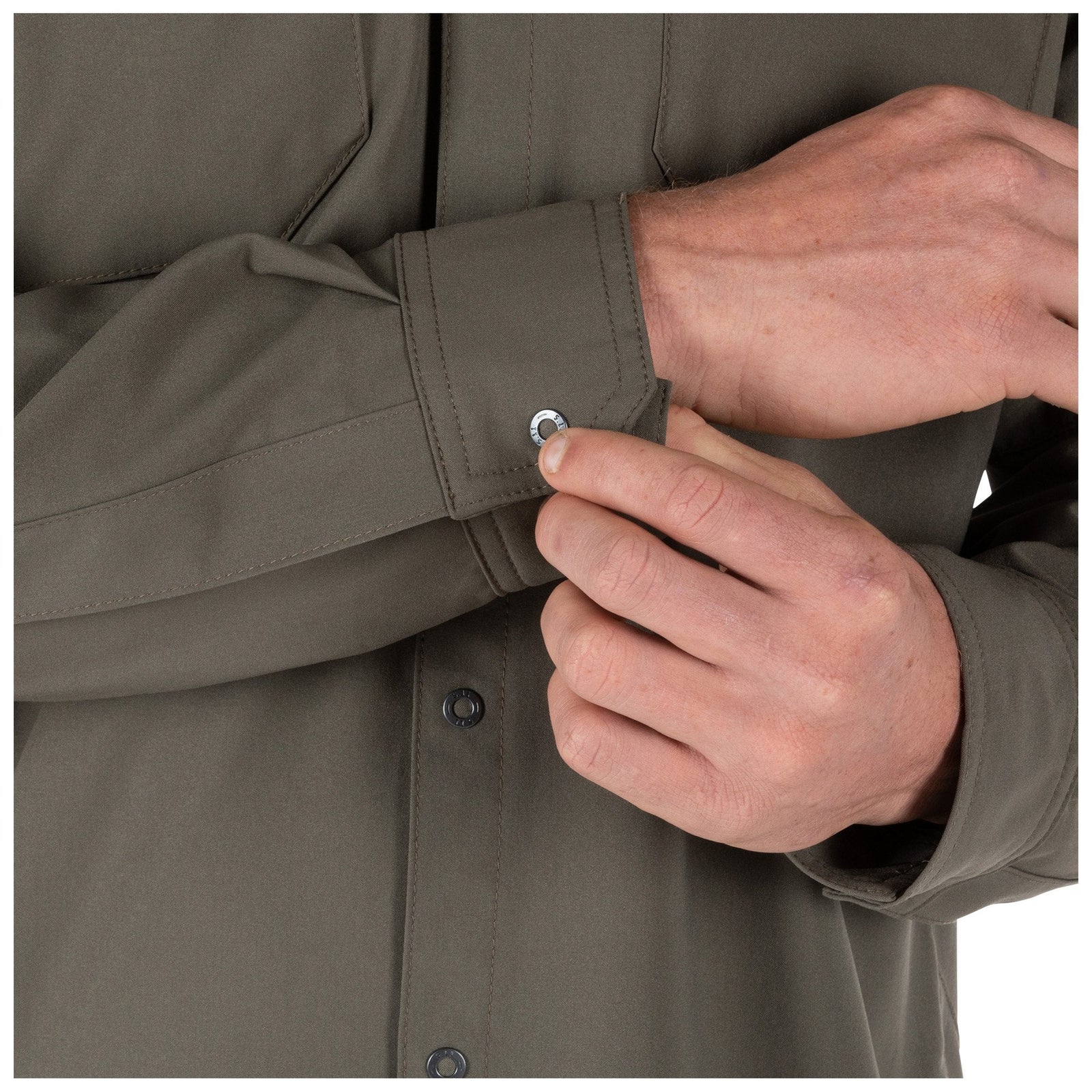 5.11 Freedom Flex Woven Long Sleeve Shirt Storm Long Sleeve Shirts 5.11 Tactical Tactical Gear Supplier Tactical Distributors Australia