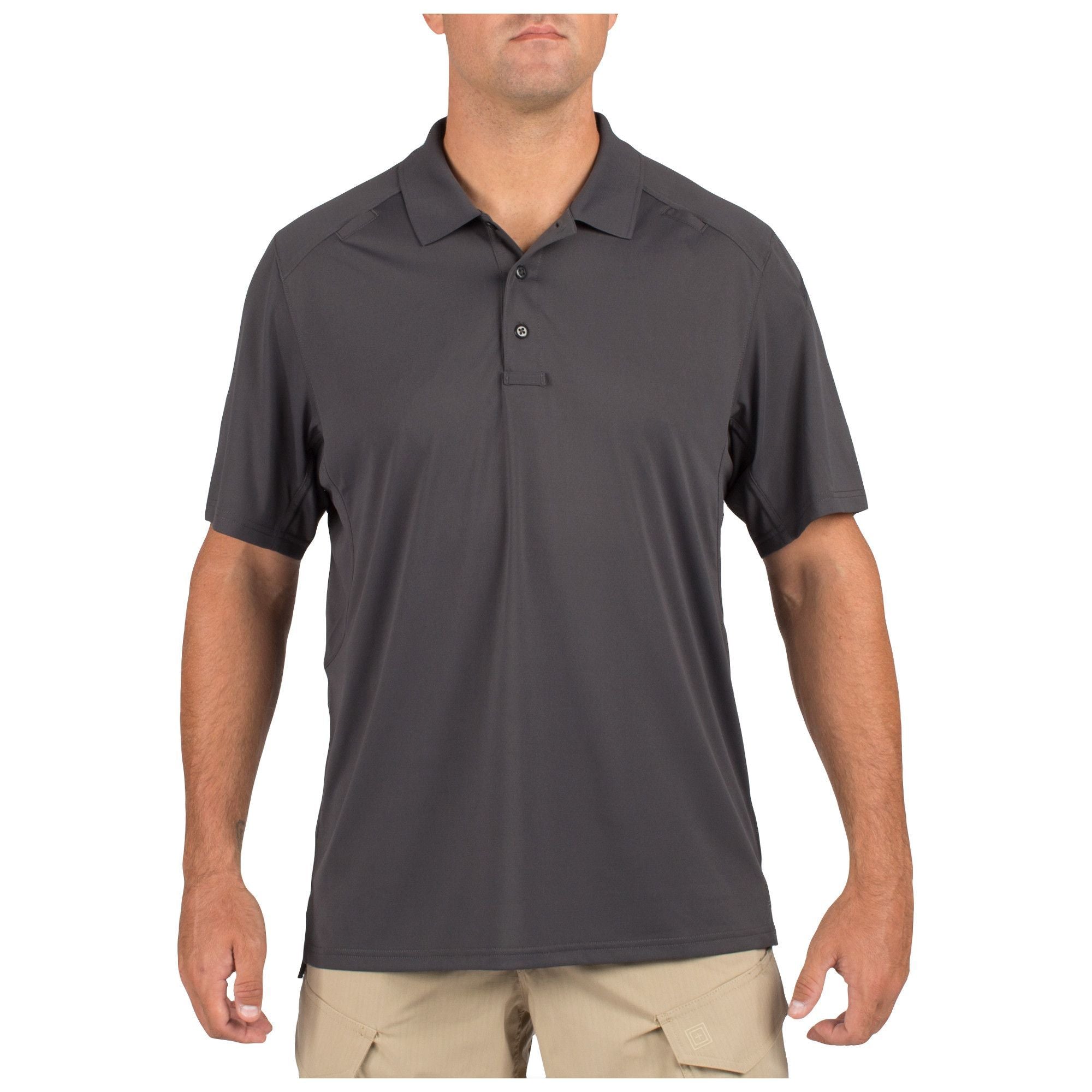 5.11 Helios Short Sleeve Polo Charcoal Shirts 5.11 Tactical Small Tactical Gear Supplier Tactical Distributors Australia