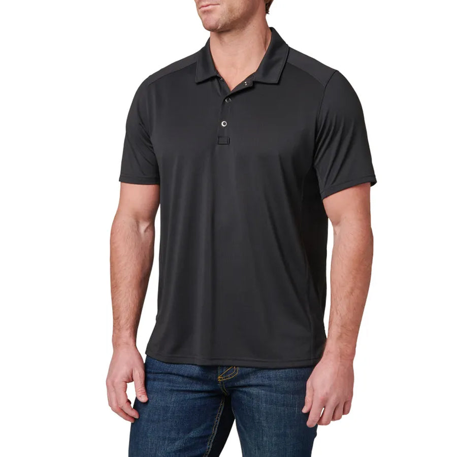 5.11 Professional Short Sleeve Polo Shirt - Black Short Sleeve Polos 5.11 Tactical Tactical Gear Supplier Tactical Distributors Australia