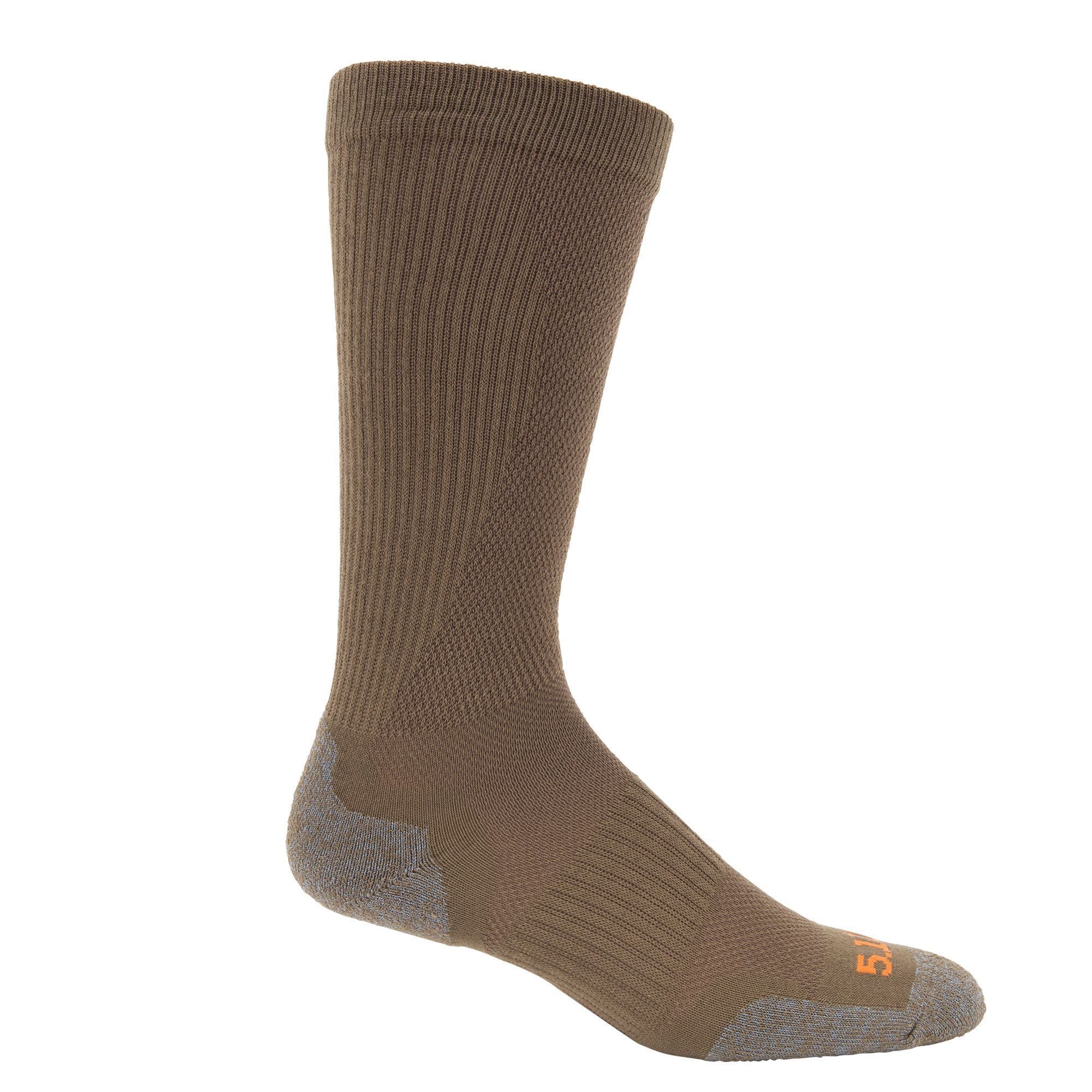 5.11 Slip Stream OTC Socks Footwear 5.11 Tactical Dark Coyote Small Tactical Gear Supplier Tactical Distributors Australia