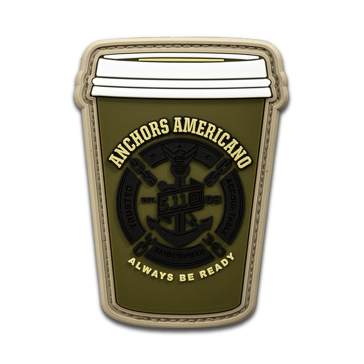 5.11 Tactical Anchors Americano Patch Accessories 5.11 Tactical Tactical Gear Supplier Tactical Distributors Australia